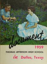 Thomas Jefferson High School 1959 yearbook cover photo