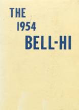 Bellville High School 1954 yearbook cover photo