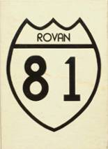 ROWVA High School 1981 yearbook cover photo