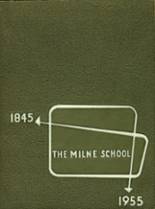 Milne High School 1955 yearbook cover photo