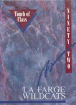 1992 La Farge High School Yearbook from La farge, Wisconsin cover image