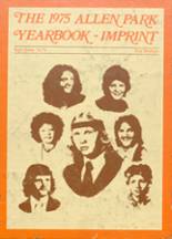 Allen Park High School 1975 yearbook cover photo