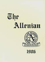 Allen Academy 1986 yearbook cover photo