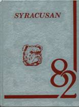 Syracuse High School 1982 yearbook cover photo