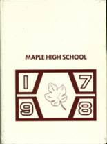 1978 Maple High School Yearbook from Lompoc, California cover image