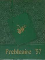 Preble High School 1957 yearbook cover photo