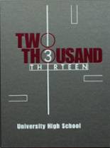 University High School 2013 yearbook cover photo