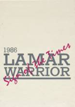 Lamar High School 1986 yearbook cover photo