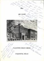 Palestine High School 1961 yearbook cover photo