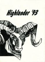 Highland High School 1993 yearbook cover photo