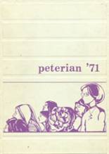 St. Peter High School 1971 yearbook cover photo