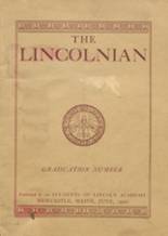 Lincoln Academy 1920 yearbook cover photo