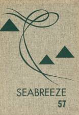 Seaside High School 1957 yearbook cover photo