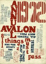 Avalon High School 1972 yearbook cover photo