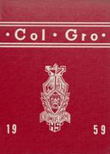 Columbus Grove High School 1959 yearbook cover photo
