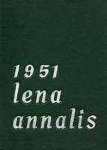 Lena Winslow High School 1951 yearbook cover photo