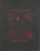 Clear Lake High School 1953 yearbook cover photo