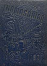 St. Thomas High School 1951 yearbook cover photo