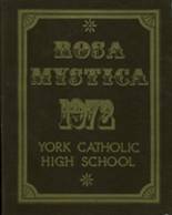 York Catholic High School 1972 yearbook cover photo