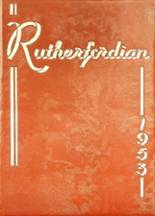 Rutherford High School 1953 yearbook cover photo