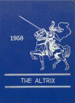 Colfax High School 1958 yearbook cover photo