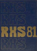 Ruskin High School 1981 yearbook cover photo