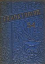 Frankfort High School 1954 yearbook cover photo