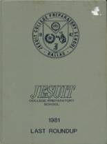 Jesuit High School 1981 yearbook cover photo