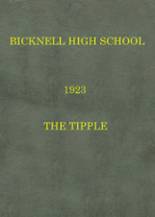 Bicknell High School 1923 yearbook cover photo