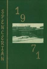 Spencer High School 1971 yearbook cover photo