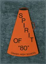 Oakes High School 1980 yearbook cover photo