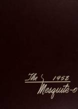 Mesquite High School 1958 yearbook cover photo
