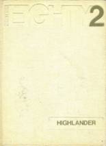 Highland School 1982 yearbook cover photo