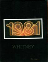 Whitney High School 1981 yearbook cover photo