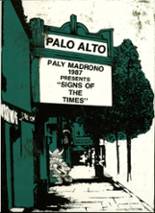 Palo Alto High School 1987 yearbook cover photo
