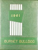 Burnet High School 1961 yearbook cover photo