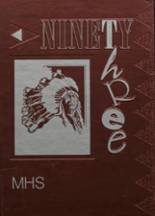Milaca High School 1993 yearbook cover photo