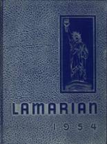 Laura Lamar High School 1954 yearbook cover photo