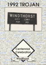 Windthorst High School 1992 yearbook cover photo
