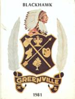 Greenville High School 1981 yearbook cover photo