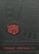 1955 Stewart High School Yearbook from Oxford, Ohio cover image