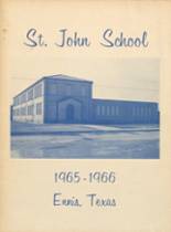 1966 St. John's High School Yearbook from Ennis, Texas cover image