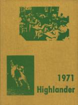 Highlands High School 1971 yearbook cover photo