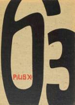 Pius Xi High School 1963 yearbook cover photo