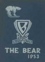Bloomington High School 1953 yearbook cover photo