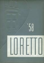 Loretto High School 1958 yearbook cover photo