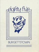 Burgettstown High School 1985 yearbook cover photo