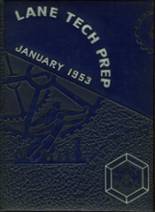 Lane Technical High School 1953 yearbook cover photo