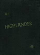 Highland High School 1951 yearbook cover photo