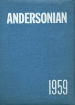 Anderson High School 1959 yearbook cover photo